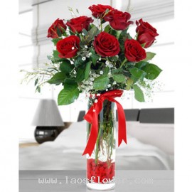 8 Red Roses